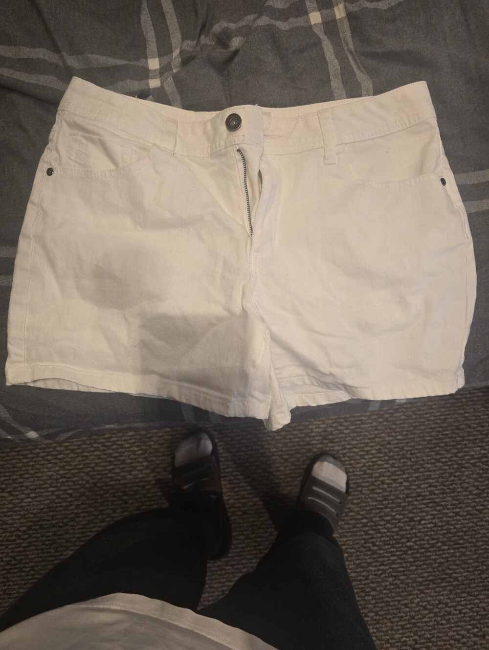 St. John's Bay White Denim Women's Shorts